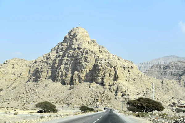 Yol Jais dağlara, Jebel Jais, Ras Al Khaimah, Birleşik Arap 