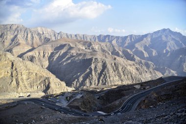 Yol Jais dağlara, Jebel Jais, Ras Al Khaimah, Birleşik Arap 