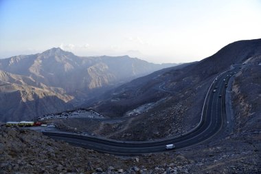 Yol Jais dağlara, Jebel Jais, Ras Al Khaimah, Birleşik Arap 