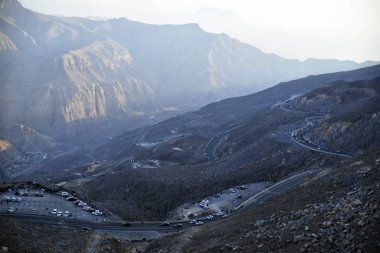 Yol Jais dağlara, Jebel Jais, Ras Al Khaimah, Birleşik Arap 