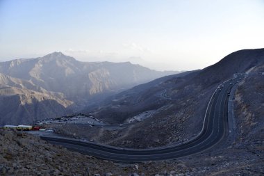 Yol Jais dağlara, Jebel Jais, Ras Al Khaimah, Birleşik Arap 