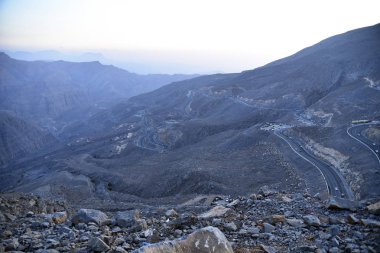 Yol Jais dağlara, Jebel Jais, Ras Al Khaimah, Birleşik Arap 