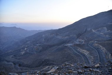Yol Jais dağlara, Jebel Jais, Ras Al Khaimah, Birleşik Arap 