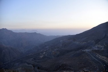 Yol Jais dağlara, Jebel Jais, Ras Al Khaimah, Birleşik Arap 