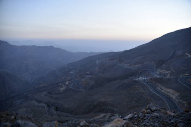 Yol Jais dağlara, Jebel Jais, Ras Al Khaimah, Birleşik Arap 