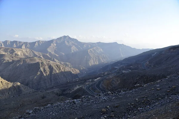 stock image Road to Jais Mountains, Jebel Jais, Ras Al Khaimah, United Arab 