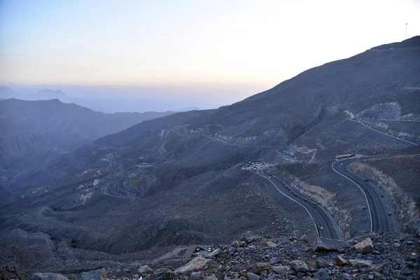 Yol Jais dağlara, Jebel Jais, Ras Al Khaimah, Birleşik Arap 