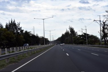 Manila, Filipinler, 12 Aralık 2017 yoldan Manila Bagu