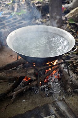 Stil bahçede yemek Filipino geleneksel mutfağı