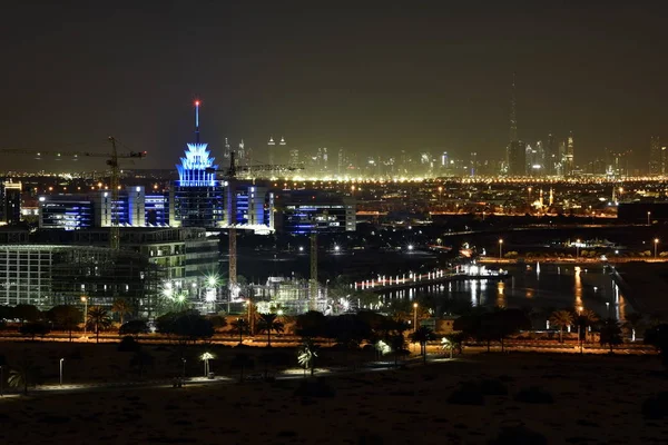Panoramę Dubaju z okolicy Dubai Silicon Oasis, Dubaj, Zjednoczone Emiraty — Zdjęcie stockowe