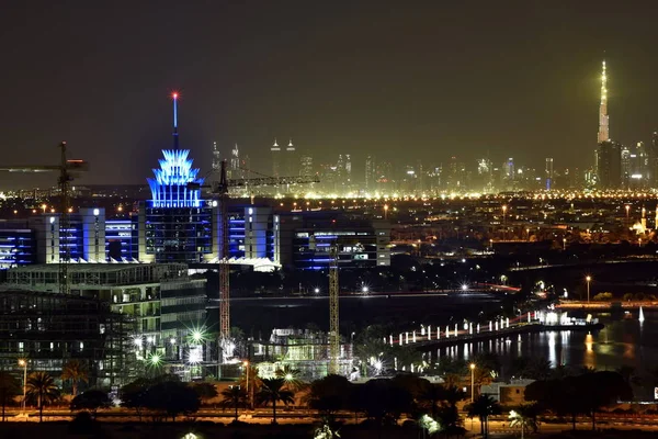 Dubai Skyline van Dubai Silicon Oasis gebied, Dubai, Verenigde Arabische — Stockfoto