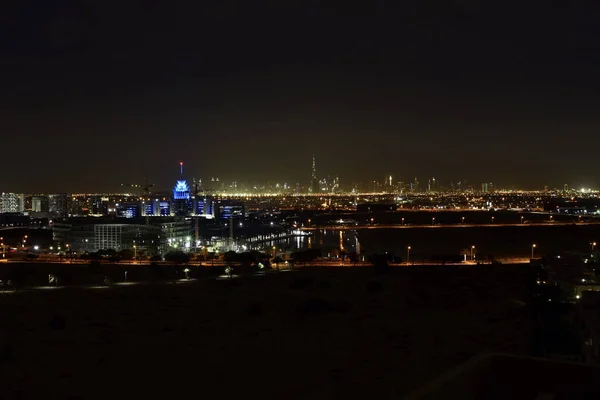 Panoramę Dubaju z okolicy Dubai Silicon Oasis, Dubaj, Zjednoczone Emiraty — Zdjęcie stockowe