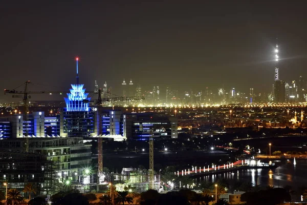 Dubai Skyline from Dubai Silicon Oasis area, Dubai, United Arab