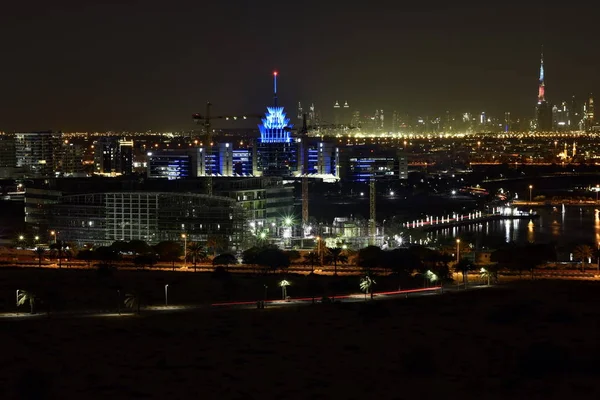 Panoramę Dubaju z okolicy Dubai Silicon Oasis, Dubaj, Zjednoczone Emiraty — Zdjęcie stockowe