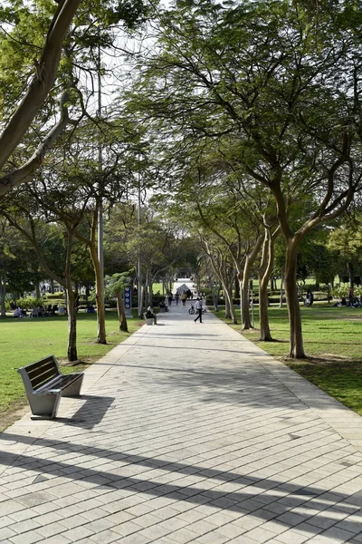 Vista sul parco di Zabeel, Dubai, Emirati Arabi Uniti — Foto Stock