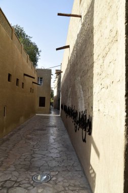 Al Fahidi tarihsel ve Dubai eski Souq Mahallesi'nde, Dubai, BM