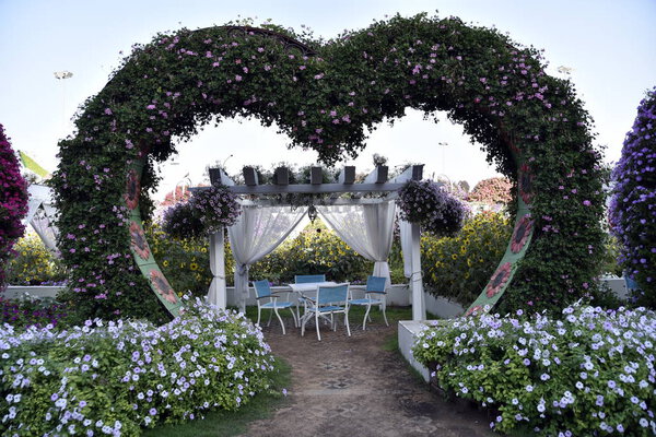 Dubai Miracle Garden at the Earth Day

