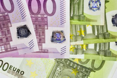 Yakın çekim Euro para birimi Not, Avrupa Birliği para birimi