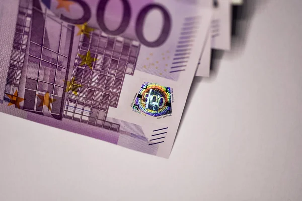 Nahaufnahme Euro-Banknote, Währung der Europäischen Union — Stockfoto