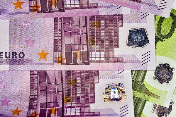 Detail Euro měny Poznámka, měna Evropské unie — Stock fotografie