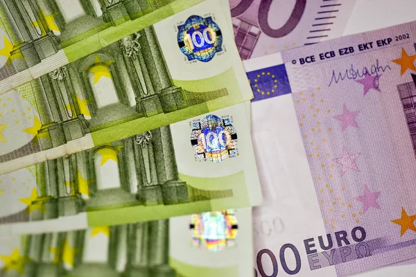 Close Euro Currency Note European Union Currency — Stock Photo, Image