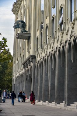 Sonbaharda eski Tiflis 'in şehir manzarası