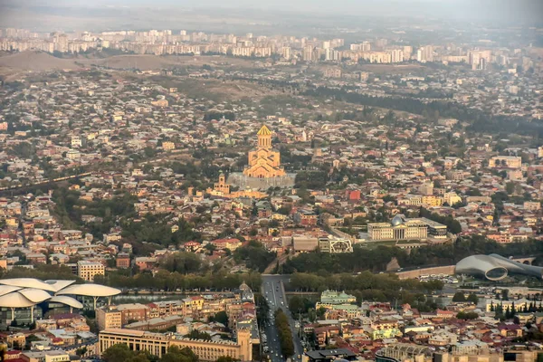 Old Tbilisi, Tbilisi, Georgia, 17 ottobre 2019, Arial view of T — Foto Stock