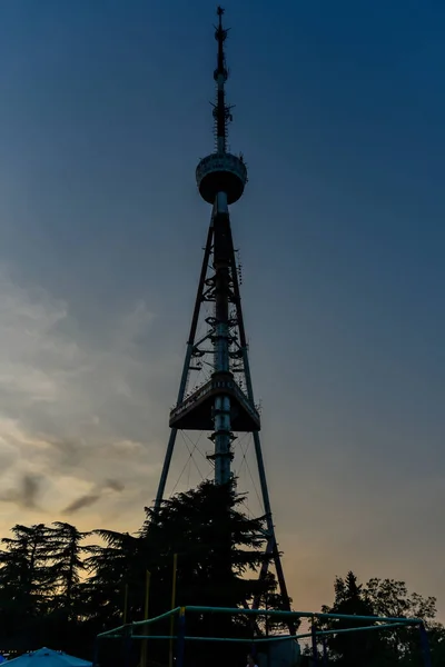 Old Tbilisi Tbilisi Geórgia Outubro 2019 Vista Arial Tbilisi Castelo — Fotografia de Stock