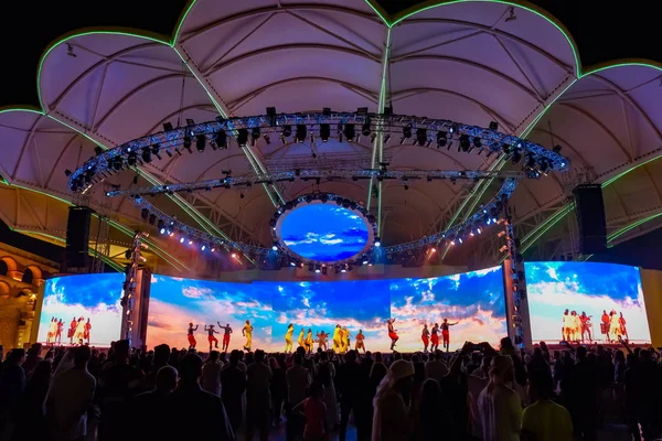 Dubai Global Village gece manzaralı, Dubai, Birleşik Arap Emira