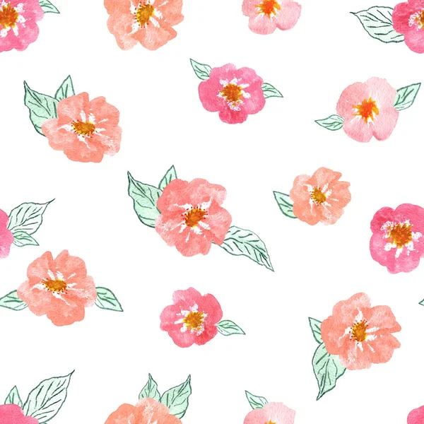 Beyaz bir sırtüstü yapraklı suluboya kır çiçekleri.