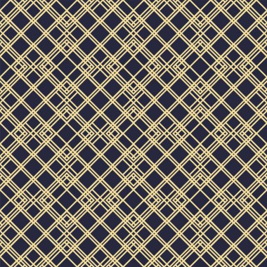 Farklı geometrik formların dekoratif, pürüzsüz desen vektörü. Tasarım kartları, davetiyeler, duvar kağıtları, ambalaj kağıtları için soyut desen. Kare, eşkenar dörtgen, üçgen, çizgi. 