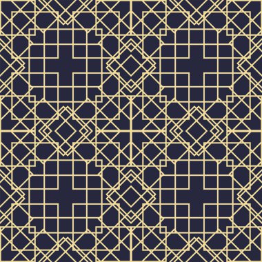 Farklı geometrik formların dekoratif, pürüzsüz desen vektörü. Tasarım kartları, davetiyeler, duvar kağıtları, ambalaj kağıtları için soyut desen. Kare, eşkenar dörtgen, üçgen, çizgi. 