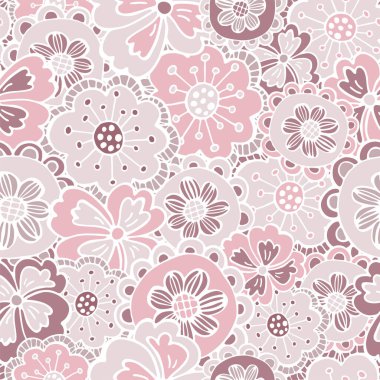 El çizimi, çiçek açan desenler, desenli yapraklar. Bahar çiçekleri. Tasarım kartı, davetiye, duvar kağıdı, ambalaj kağıdı ve kumaş için renkli karalama çizimi çizimi