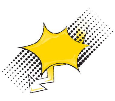 Retro konuşma kutusu.