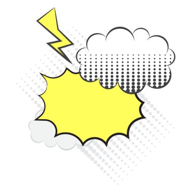 Retro konuşma kutusu.