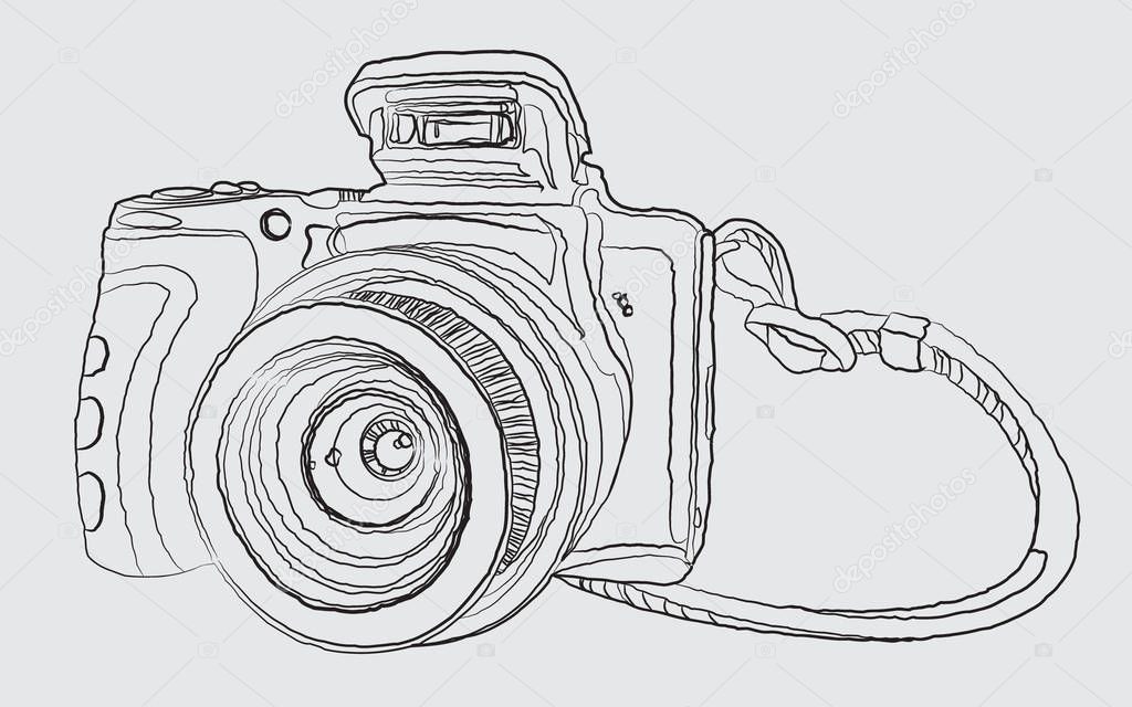 Retro photo camera.