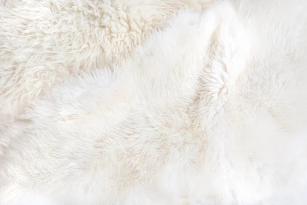 Λευκή γούνα κοντινό φόντο. Υφή, αφηρημένη φαντασία. — Φωτογραφία Αρχείου