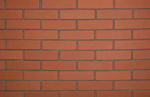 Achtergrond van de nieuwe bruine bakstenen muur. Abstract. — Stockfoto