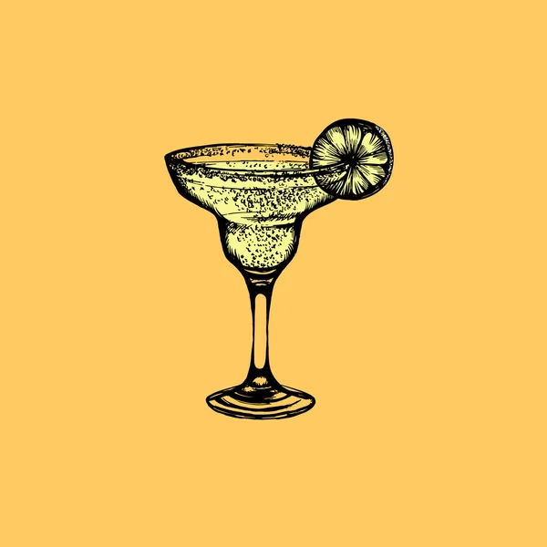 Vektorillustration von Cocktail Margarita. — Stockvektor