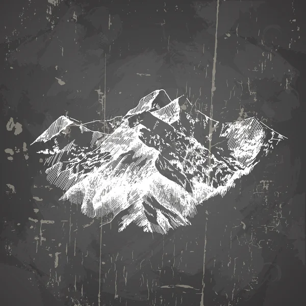 Illustrazione vettoriale delle montagne — Vettoriale Stock