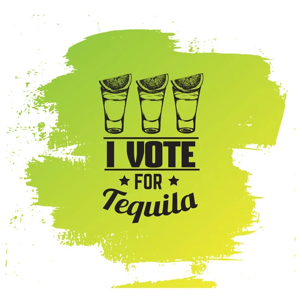 Citera typografiska bakgrund om tequila — Stock vektor