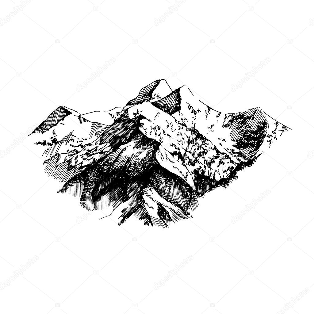 Vector illustration of mountains