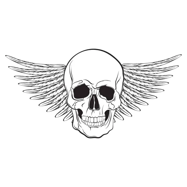 Vektör çizim gerçekçi insan eli skul kanatlı çizilmiş.