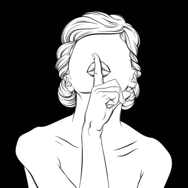 Shh Free Vector Eps Cdr Ai Svg Vector Illustration Graphic Art