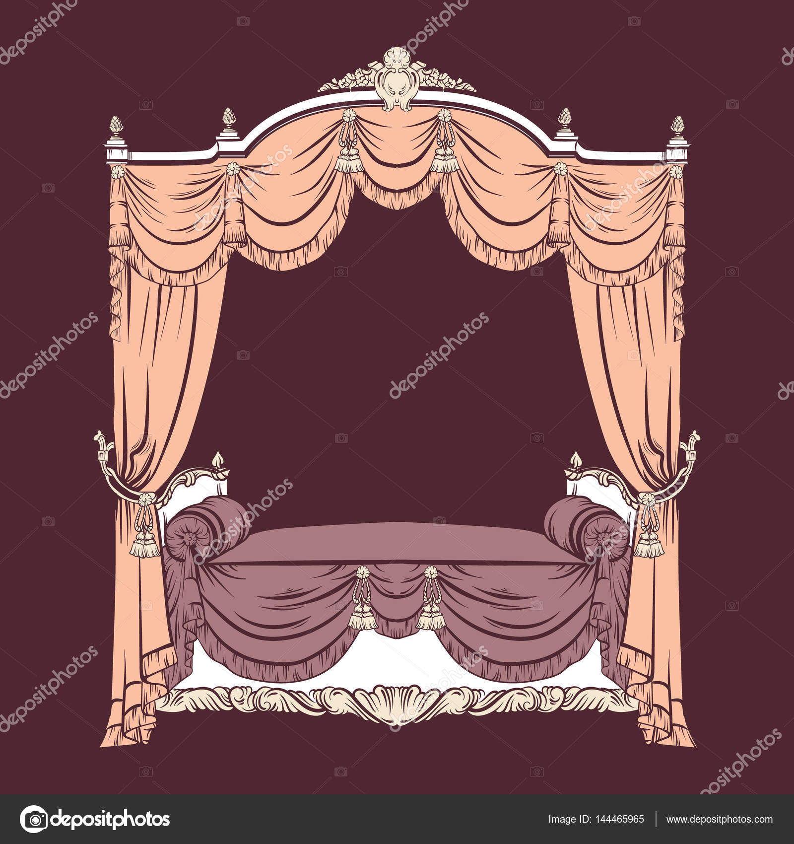 Baroque Royal luxury style furniture Stock Vector by ©inagraur.ymail.com  114160854