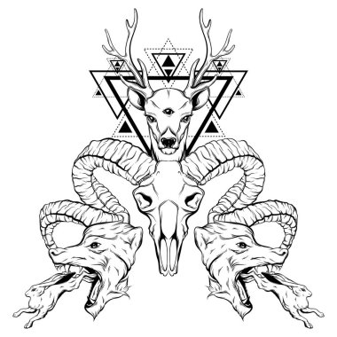 Gerçeküstü illüstrasyon vektör el çekilmiş.