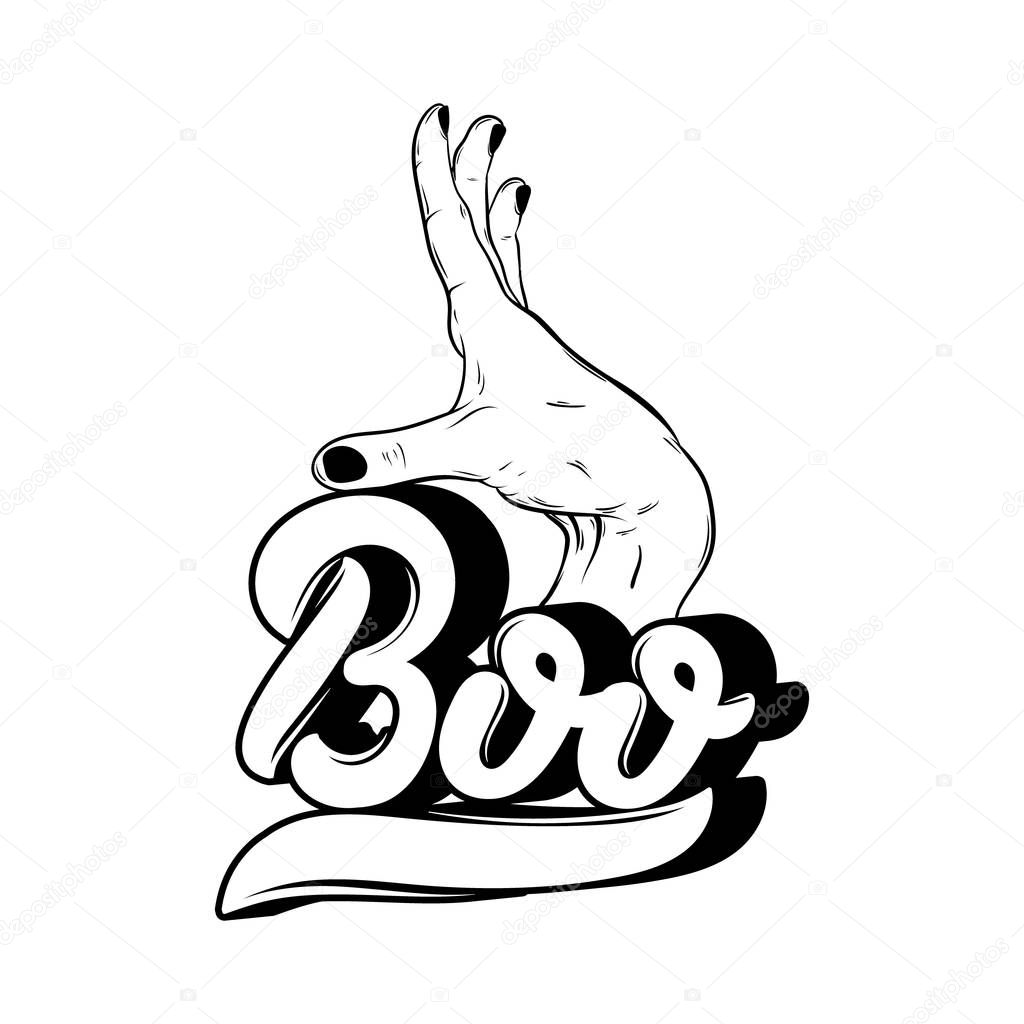 Vector handwritten lettering 