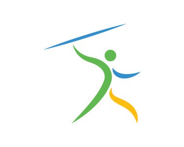 Modern spor Logo sembol - cirit atma