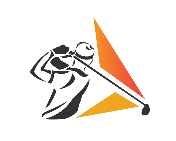 Modern Golf Logo - Professional Championship Tournament — Stockový vektor