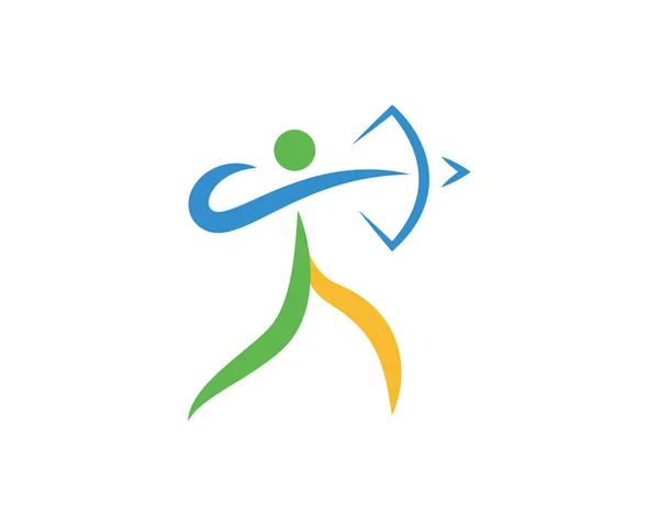 现代体育标志符号-射箭 — 图库矢量图片